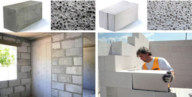 Строительные блоки из ячеистого бетона